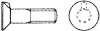 DIN 604 Болт мебельный с потайной головкой и усом, неполная метрическая резьба DIN 604 Болт мебельный с потайной головкой и усом, неполная метрическая резьба