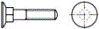 DIN 605 Винты с потайной головкой и высоким четырехгранным подголовком DIN 605 Винты с потайной головкой и высоким четырехгранным подголовком