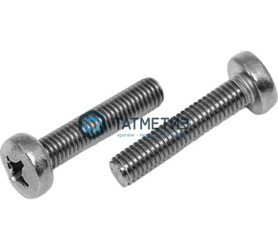 Винт полукр/гл крест/шл DIN 7985 А2 M6 х50 Винт полукр/гл крест/шл DIN 7985 А2 M6 х50