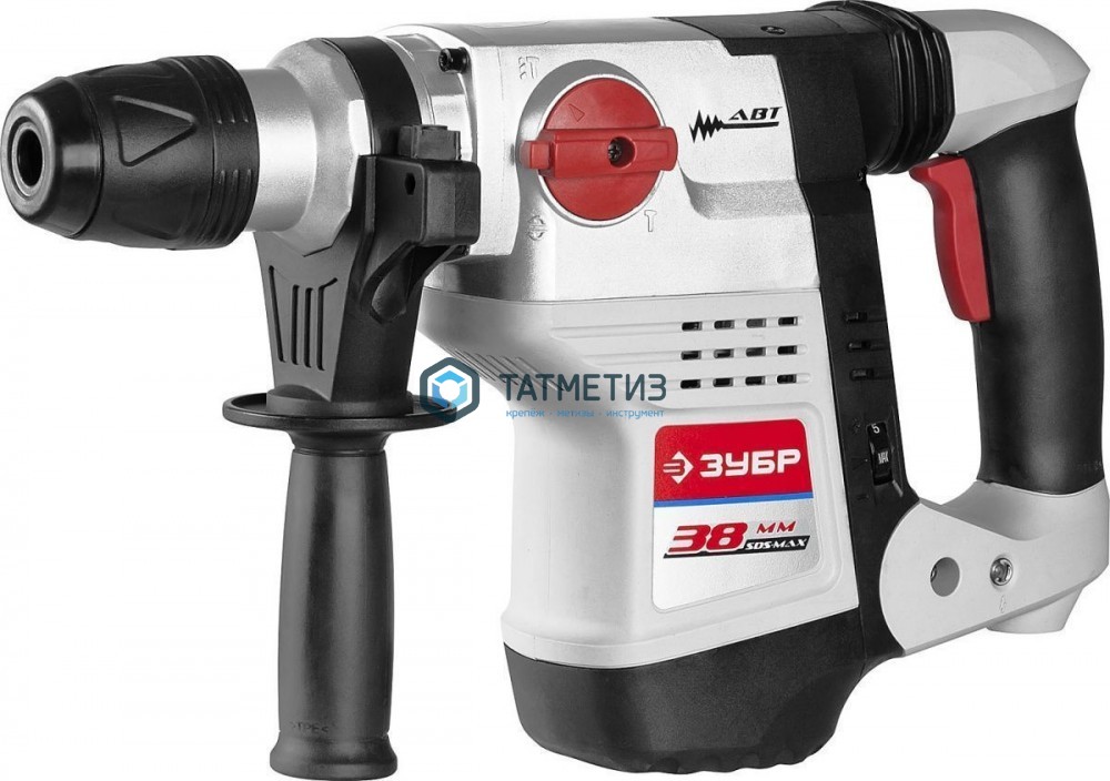Перфоратор SDS-Max, ЗУБР ЗПМ-38-1100 ЭК, 8 Дж, 300-600 об/мин, 1950-3900 уд/мин, 8 кг, 1100 Вт, кейс Перфоратор SDS-Max, ЗУБР ЗПМ-38-1100 ЭК, 8 Дж, 300-600 об/мин, 1950-3900 уд/мин, 8 кг, 1100 Вт, кейс