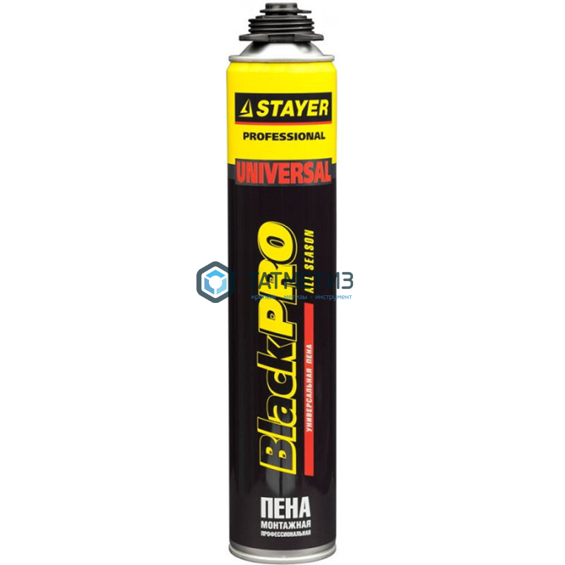 Монтажная пена STAYER "BlackMAX", всесезонная, 750мл Монтажная пена STAYER "BlackMAX", всесезонная, 750мл
