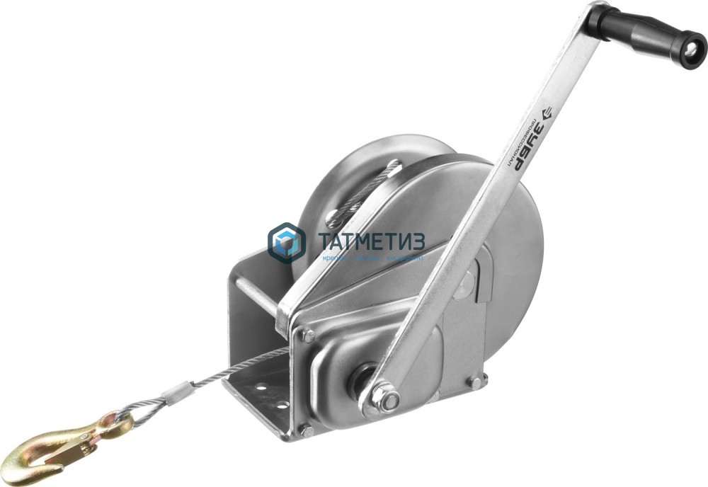 Лебедка ЗУБР "Профессионал" ручная, тросовая, барабанная, 0,9 т, 8м |  «ТАТМЕТИЗ» Лебедка ЗУБР "Профессионал" ручная, тросовая, барабанная, 0,9 т, 8м -  магазин «ТАТМЕТИЗ»