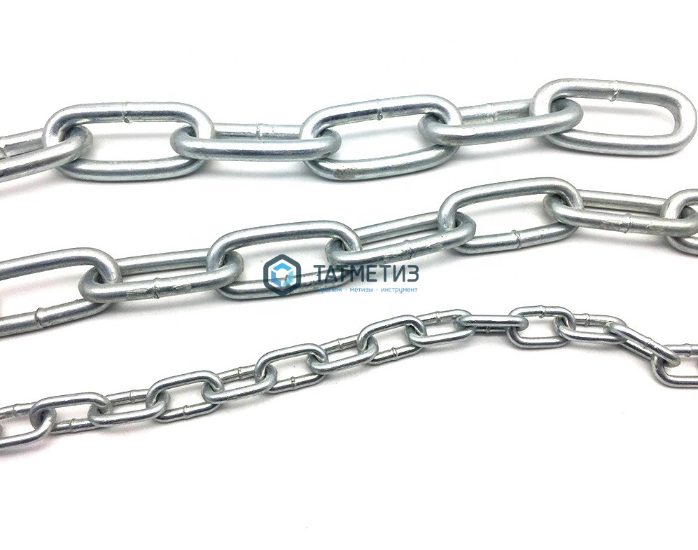 Цепь DIN 766 кор.зв. оц. 6  (40 м/бух) Цепь DIN 766 кор.зв. оц. 6  (40 м/бух)