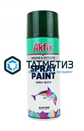 Краска аэроз. ЗЕЛЕНЫЙ МОХ  RAL6005 400ML Gw.300Gr(6) Akfix Краска аэроз. ЗЕЛЕНЫЙ МОХ  RAL6005 400ML Gw.300Gr(6) Akfix