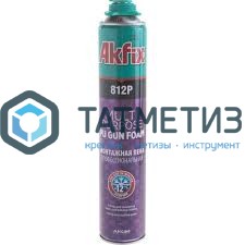 Пена монтажная проф Akfix 812P зимняя 850мл (-12°С) (12) |  «ТАТМЕТИЗ» Пена монтажная проф Akfix 812P зимняя 850мл (-12°С) (12) -  магазин крепежа «ТАТМЕТИЗ»