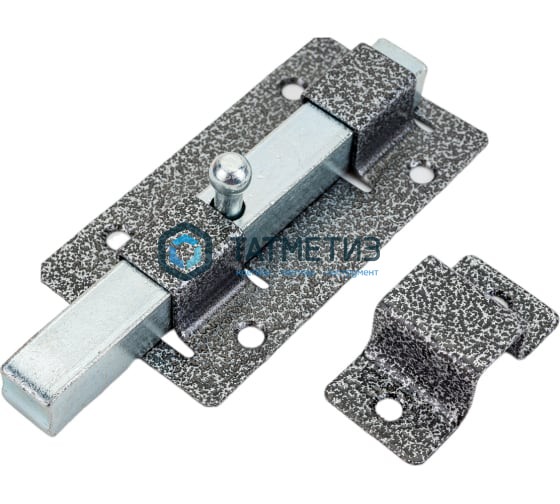 Задвижка накладная"ЗД-06"для дверей усил.,пор. покрытие, серебро, квадр. засов 15х145х15мм, 60х115мм Задвижка накладная"ЗД-06"для дверей усил.,пор. покрытие, серебро, квадр. засов 15х145х15мм, 60х115мм