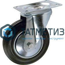 Колесо поворотное c площадкой под 4 болта d  75 мм -  магазин крепежа «ТАТМЕТИЗ»