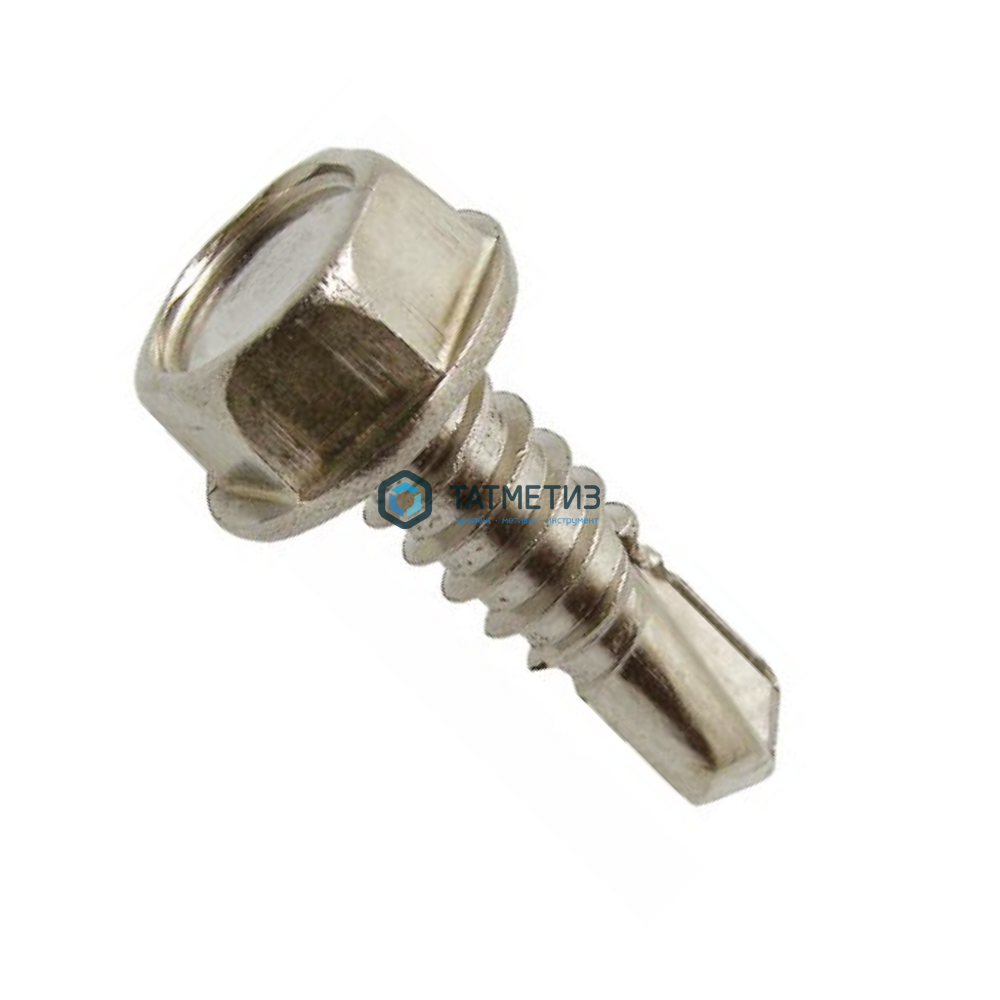 Саморез DIN7504 К А2 6гр головка с п/ш, сверло 4,2 х 19 Саморез DIN7504 К А2 6гр головка с п/ш, сверло 4,2 х 19