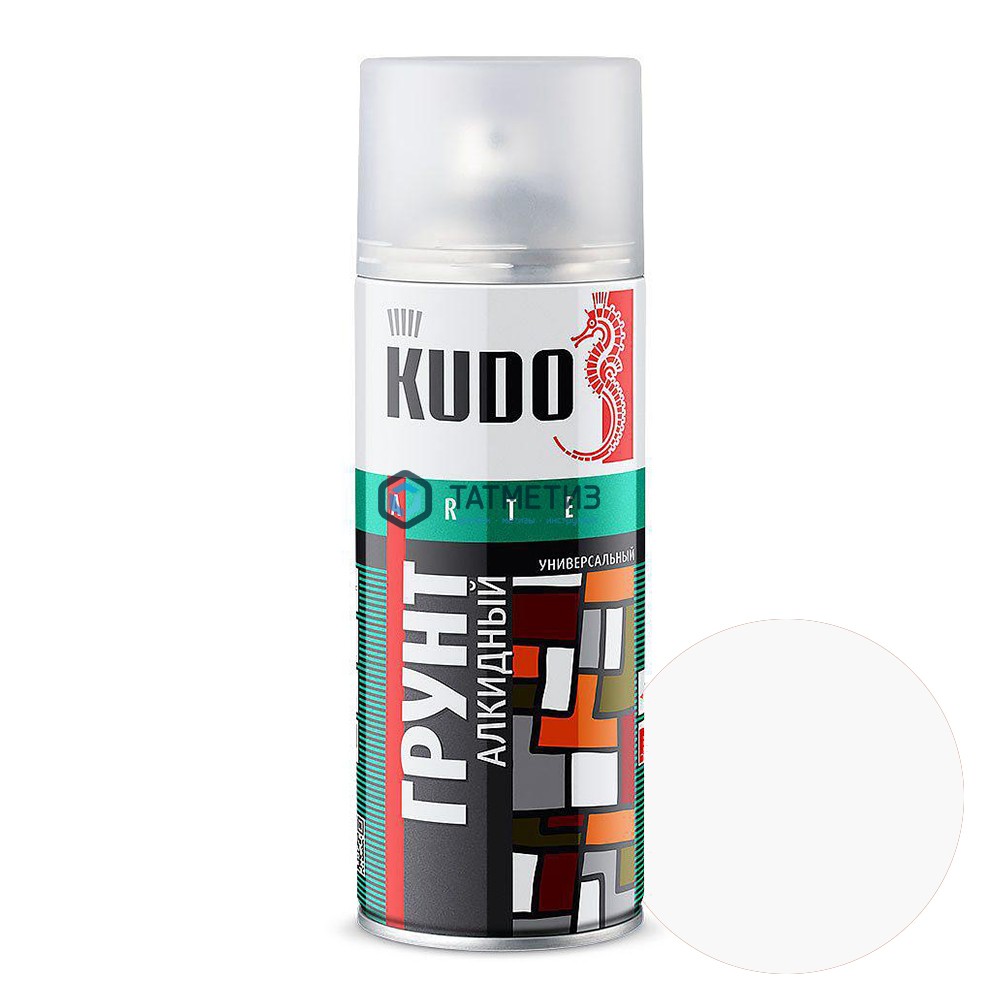 Краска аэроз. KUDO 520 мл. №2004  БЕЛЫЙ грунт унив. -  магазин «ТАТМЕТИЗ»