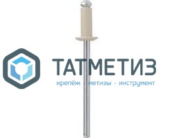Заклепки ZK ал/ст 3,2x 8 RAL 1015 (1000 шт/уп)  ТК |  «ТАТМЕТИЗ» Заклепки ZK ал/ст 3,2x 8 RAL 1015 (1000 шт/уп)  ТК -  магазин крепежа «ТАТМЕТИЗ»