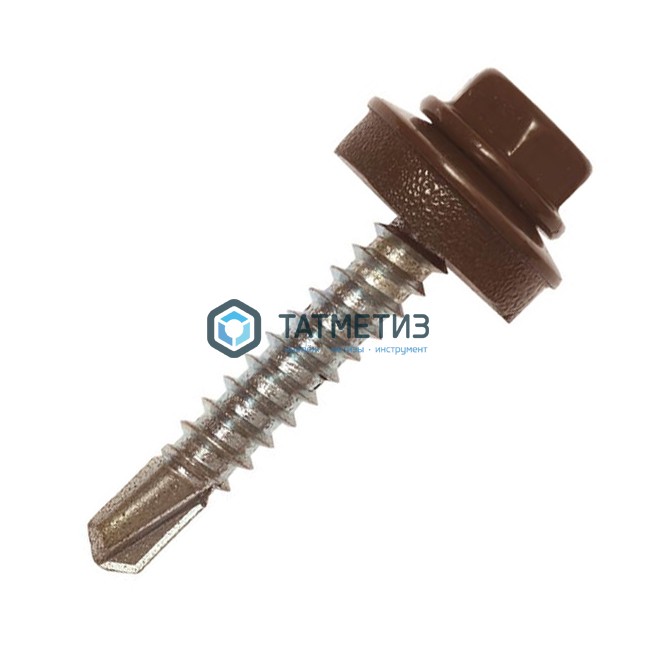 Саморез окраш.кров. 5,5х19 /8017/  (300 шт/уп) KENNER (Тайвань) -  магазин «ТАТМЕТИЗ»