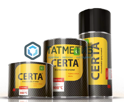 Эмаль термостойкая  КРАСНАЯ  Церта, 0,8 кг Эмаль термостойкая  КРАСНАЯ  Церта, 0,8 кг