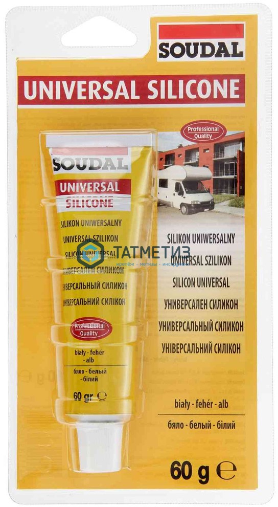 Герметик силиконовый SOUDAL универсальный ПРОЗРАЧНЫЙ 60 мл / 12 Герметик силиконовый SOUDAL универсальный ПРОЗРАЧНЫЙ 60 мл / 12