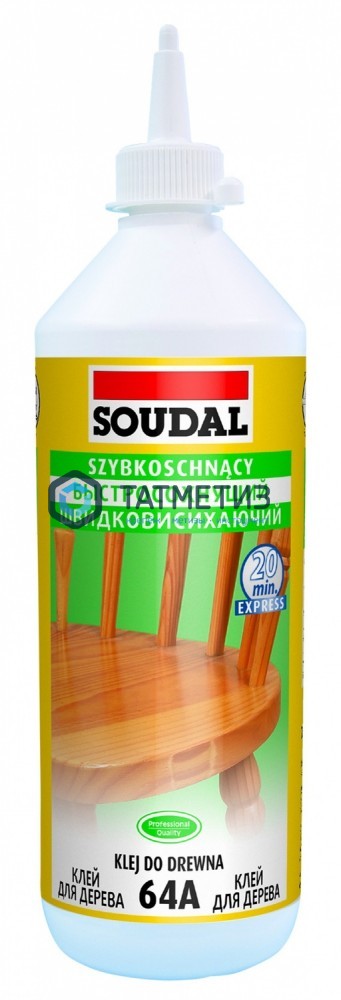 Клей для дерева на основе ПВА, быстросохнущий, 64А 250 мл / 12 Клей для дерева на основе ПВА, быстросохнущий, 64А 250 мл / 12