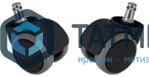 Колесо мебельное поворотное, обрезиненное, крепление штырь PWK 50 |  «ТАТМЕТИЗ» Колесо мебельное поворотное, обрезиненное, крепление штырь PWK 50 -  магазин крепежа «ТАТМЕТИЗ»