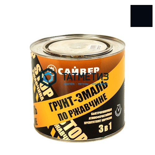 Грунт-эмаль по ржавчине ХВ 3 в 1 СТАРТ  ЧЕРНАЯ  1,8 кг-./6 Грунт-эмаль по ржавчине ХВ 3 в 1 СТАРТ  ЧЕРНАЯ  1,8 кг-./6