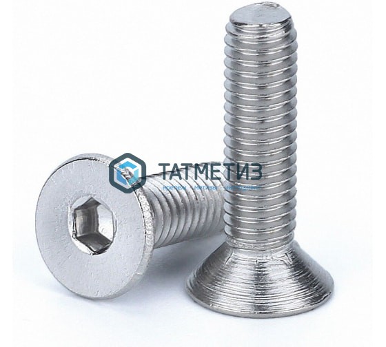 Винт DIN 7991/ISO 10642  М10 х 50 (10.9) ОЦ с потай головкой и внутр.шестигранником Винт DIN 7991/ISO 10642  М10 х 50 (10.9) ОЦ с потай головкой и внутр.шестигранником