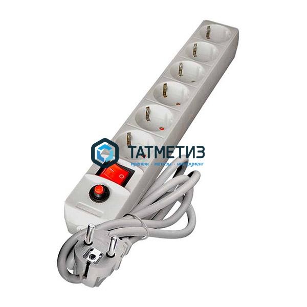 Сетевой фильтр 6х5м с выключателем ПВС 3х0.75 Универсал Сетевой фильтр 6х5м с выключателем ПВС 3х0.75 Универсал