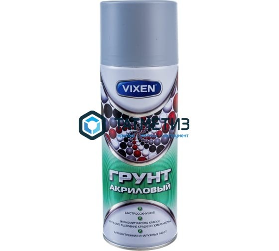 Краска аэроз. VIXEN  СЕРАЯ грунт унив. акриловый 520 мл. VX-22002 RAL 9005 Краска аэроз. VIXEN  СЕРАЯ грунт унив. акриловый 520 мл. VX-22002 RAL 9005