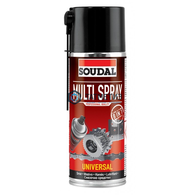 Смазка SOUDAL многофункциональная Multi Spray, 400 мл Смазка SOUDAL многофункциональная Multi Spray, 400 мл