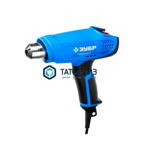 Фен технический (строительный), ЗУБР Проф 2000Вт, ЖК-диспл., память темп-ры, 2 режима: 80-600град, 2 Фен технический (строительный), ЗУБР Проф 2000Вт, ЖК-диспл., память темп-ры, 2 режима: 80-600град, 2