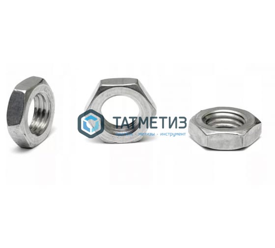Гайка низкая DIN 936, оц М10 Гайка низкая DIN 936, оц М10