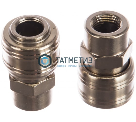 Муфта универсальная быстросъемная ("мама"), внутренняя резьба 1/4", 2 шт. // Stels Муфта универсальная быстросъемная ("мама"), внутренняя резьба 1/4", 2 шт. // Stels