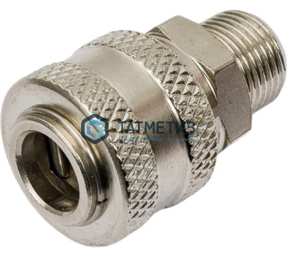 Муфта универсальная быстросъемная ("мама"), внешняя резьба 3/8",  2 шт. // Stels Муфта универсальная быстросъемная ("мама"), внешняя резьба 3/8",  2 шт. // Stels