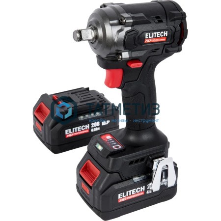 Гайковерт бесщеточный, 20В,2х20Ач, 450Hм, ELP, 0-2400 об/мин, 1/2", М10-М20, кейс, Elitech CW 2004SL -  магазин «ТАТМЕТИЗ»