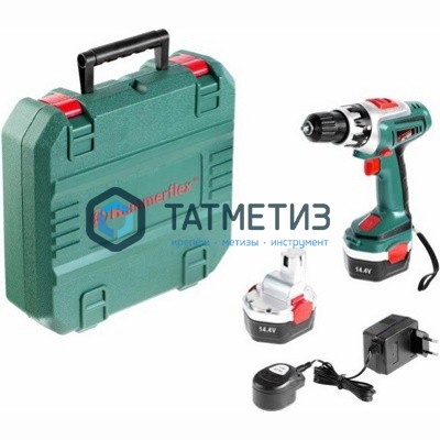 Дрель аккум. HAMMER ACD142  14.0В 2x1.2Ач 10мм 0-400/0-1200об/мин 18Нм в кейсе Дрель аккум. HAMMER ACD142  14.0В 2x1.2Ач 10мм 0-400/0-1200об/мин 18Нм в кейсе