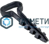 Дюбель-хомут для кабеля нейлон  5х10 черн. под плоский (100 шт/уп) |  «ТАТМЕТИЗ» Дюбель-хомут для кабеля нейлон  5х10 черн. под плоский (100 шт/уп) -  магазин крепежа «ТАТМЕТИЗ»