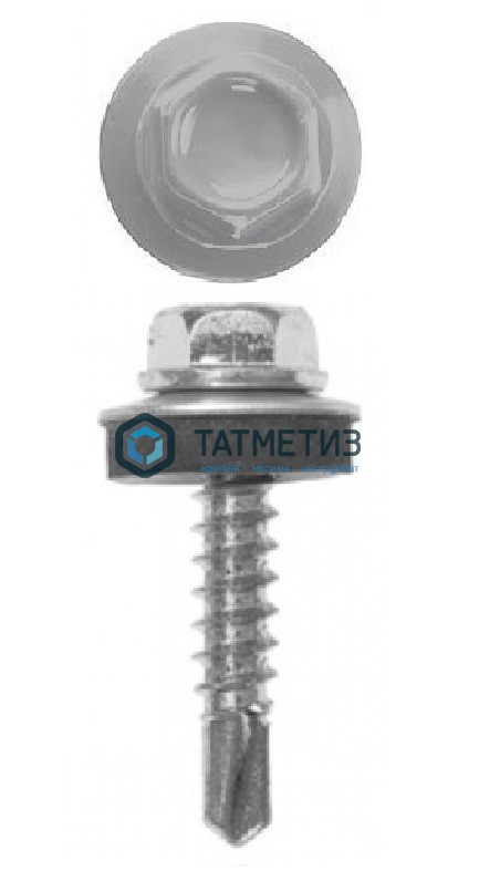 Саморез окраш.кров. 5,5х19 /7004/  (250 шт/уп)  HW -  магазин крепежа «ТАТМЕТИЗ»