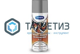 Грунт-эмаль по ржавчине 4 в 1 аэроз. VIXEN СЕРОЕ ОКНО  RAL 7040 520 ml./6 Грунт-эмаль по ржавчине 4 в 1 аэроз. VIXEN СЕРОЕ ОКНО  RAL 7040 520 ml./6