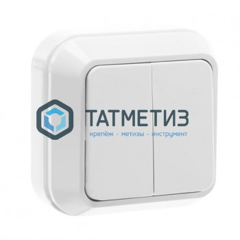 Выключатель 2-кл. ОП 10А IP20 бел. MAKEL 45103 |  «ТАТМЕТИЗ» Выключатель 2-кл. ОП 10А IP20 бел. MAKEL 45103 -  магазин крепежа «ТАТМЕТИЗ»