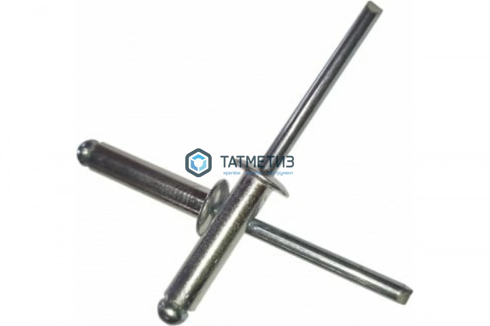 Заклепка 4,8 х 26 вытяжная нерж А2/А2 DIN 7337 |  «ТАТМЕТИЗ» Заклепка 4,8 х 26 вытяжная нерж А2/А2 DIN 7337 -  магазин «ТАТМЕТИЗ»