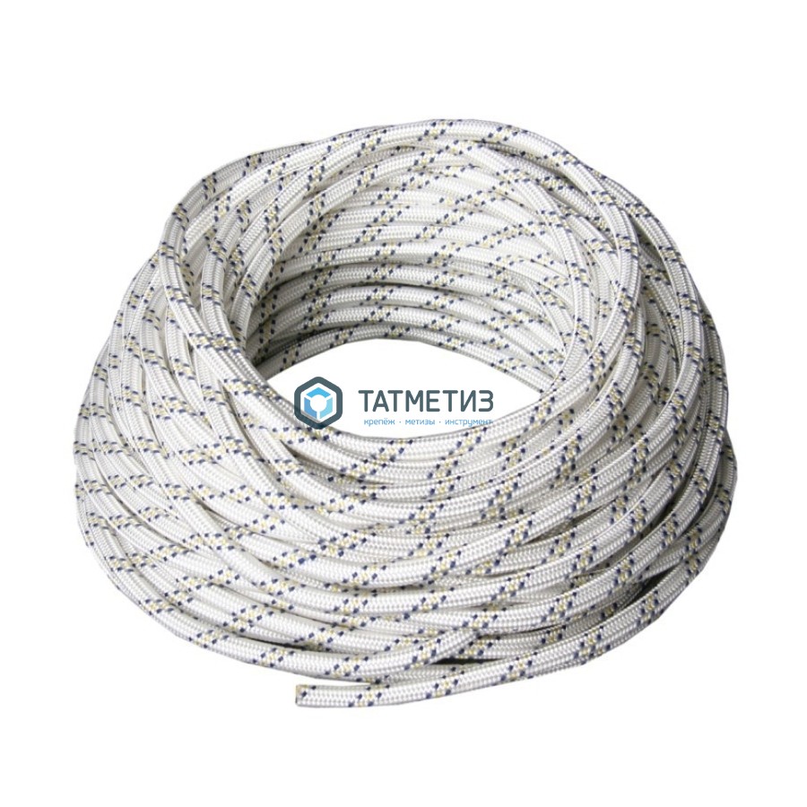 Канат плетеный полиамидный  6мм  ( 300 м) р/н 650 кгс БЕЛ 16 пр с/с капрон Канат плетеный полиамидный  6мм  ( 300 м) р/н 650 кгс БЕЛ 16 пр с/с капрон