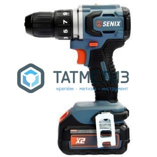 Дрель акк. 20В, бесщет, 60 Нм, 1 акк 4Ач, ЗУ, кейс SENIX X2 |  «ТАТМЕТИЗ» Дрель акк. 20В, бесщет, 60 Нм, 1 акк 4Ач, ЗУ, кейс SENIX X2 -  магазин крепежа «ТАТМЕТИЗ»