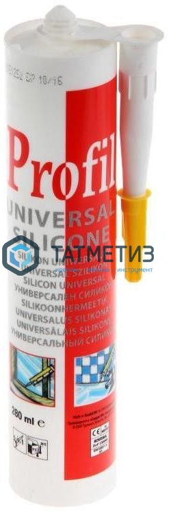 Герметик силиконовый Profil универсальный БЕЛЫЙ 270 мл / 15 Герметик силиконовый Profil универсальный БЕЛЫЙ 270 мл / 15