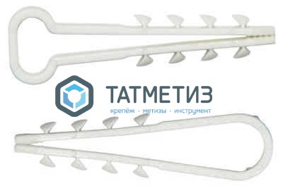 Дюбель-хомут для кабеля нейлон 19-25 бел.  (100 шт/уп)  RD |  «ТАТМЕТИЗ» Дюбель-хомут для кабеля нейлон 19-25 бел.  (100 шт/уп)  RD -  магазин крепежа «ТАТМЕТИЗ»
