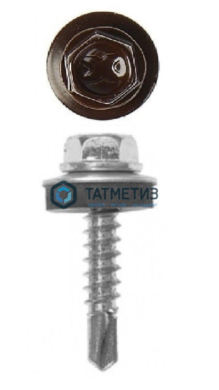Саморез окраш.кров. 5,5х19 /7024/ (4000 шт/уп) КК | «ТАТМЕТИЗ» Саморез окраш.кров. 5,5х19 /7024/ (4000 шт/уп) КК - магазин крепежа «ТАТМЕТИЗ»