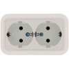 Розетка 2-м ОП с/з квадр. бел. MAKEL 45182 -  магазин «ТАТМЕТИЗ»