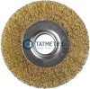Щетка для УШМ дисковая 100 мм, витая стальная латунированная проволока 0,3мм MIRAX |  «ТАТМЕТИЗ» Щетка для УШМ дисковая 100 мм, витая стальная латунированная проволока 0,3мм MIRAX -  магазин «ТАТМЕТИЗ»