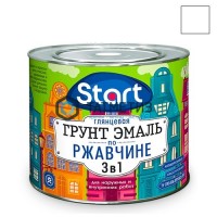 Грунт-эмаль по ржавчине ХВ 3 в 1 СТАРТ  БЕЛАЯ  2 кг-./6 -  магазин крепежа «ТАТМЕТИЗ»