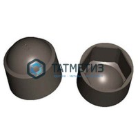 Колпачок для болтов и гаек М10/ S17, ЧЕРНЫЙ -  магазин крепежа «ТАТМЕТИЗ»