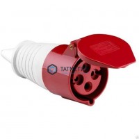 Розетка кабельная 380В, 32А 3P+PЕ ССИ-224 IP44 ИЭК PSR22-032-4 -  магазин крепежа «ТАТМЕТИЗ»