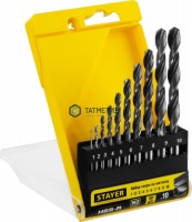 Набор сверл по металлу, 1-10 мм, 10 шт, сталь P6M5, класс В, STAYER HSS-R, Professional -  магазин крепежа «ТАТМЕТИЗ»