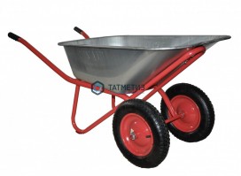 Тачка строительная двухколесная, 250 кг, 3.25-8, объем 100л, TSUNAMI -  магазин крепежа «ТАТМЕТИЗ»