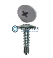 Саморез п/ш сверло 4,2x16 RAL 7004 | «ТАТМЕТИЗ» Саморез п/ш сверло 4,2x16 RAL 7004 - магазин крепежа «ТАТМЕТИЗ»
