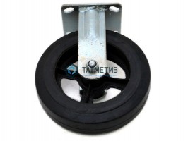 Колесо большегрузное обрезиненное с площадкой НЕповоротное d 200 мм -  магазин крепежа «ТАТМЕТИЗ»