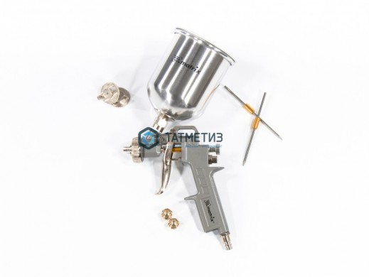 Краскораспылитель пневмат. с верхним бачком V=1,0 л, сопла диаметром 1.2, 1.5 и 1.8 мм// Matrix |  «ТАТМЕТИЗ» Краскораспылитель пневмат. с верхним бачком V=1,0 л, сопла диаметром 1.2, 1.5 и 1.8 мм// Matrix -  магазин крепежа «ТАТМЕТИЗ»